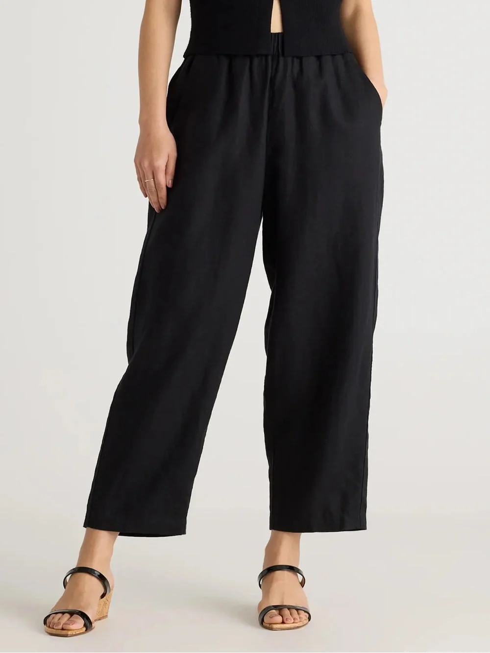 QUINCE 100% European linen pants